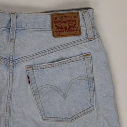 Levi's 501 Waterless Light Blue Denim Shorts W31 100% Cotton