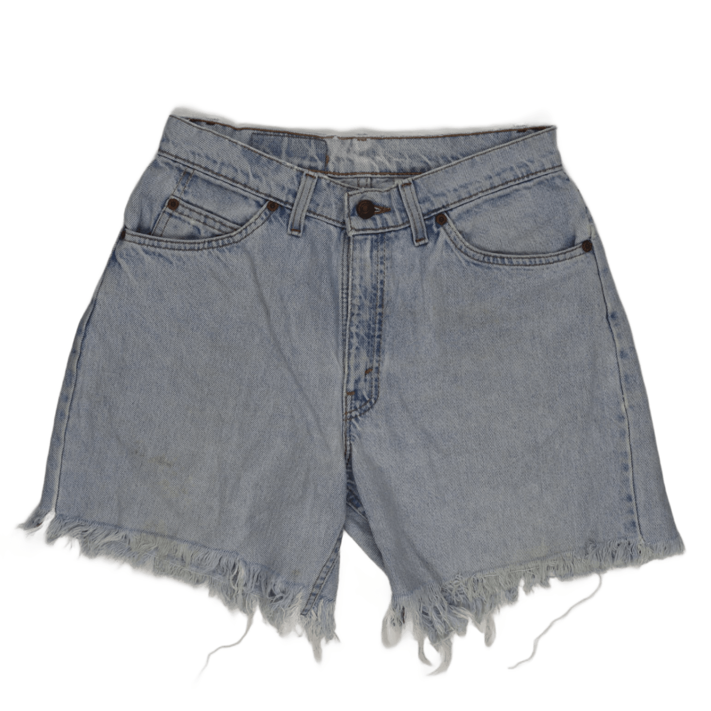Levi's 560 Loose Fit Light Blue Denim Cut Off Shorts W31 L32 Cotton Vintage