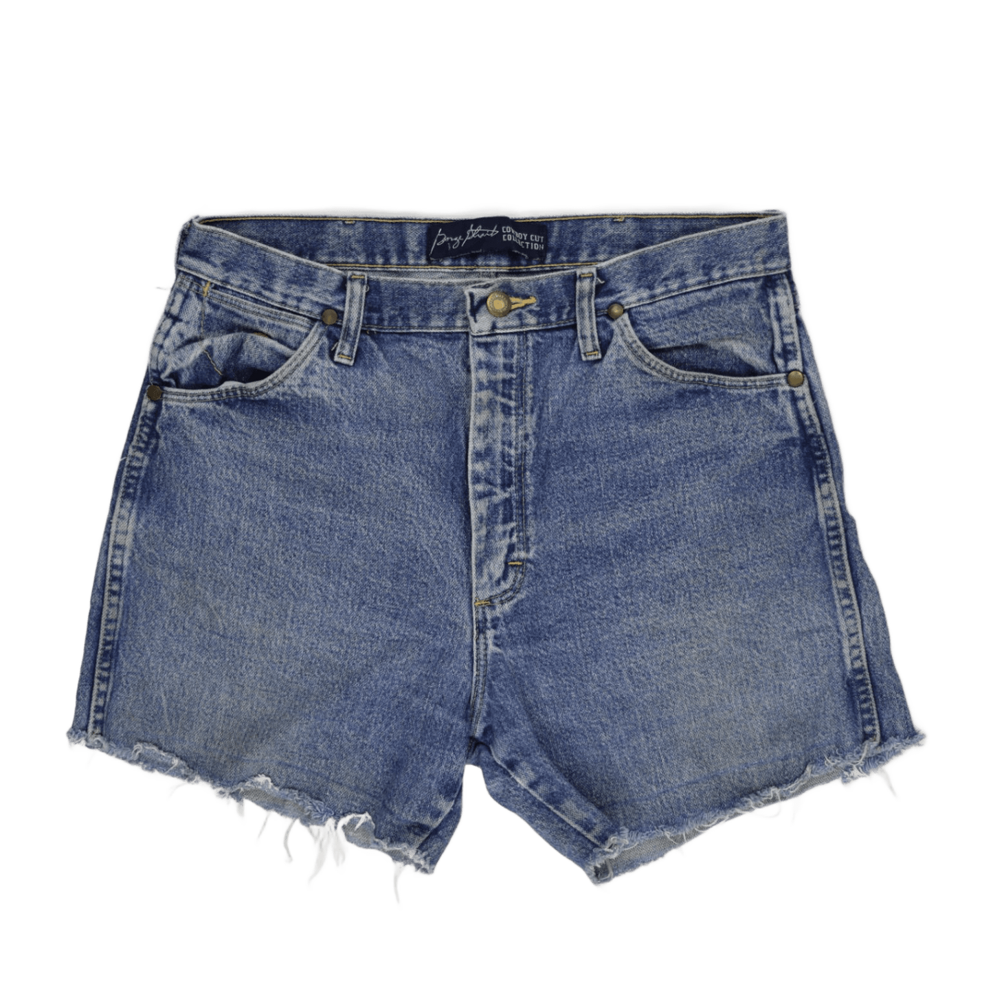 Vintage Wrangler Women's Cut-Off Shorts Blue 32W 3 Inch Cotton