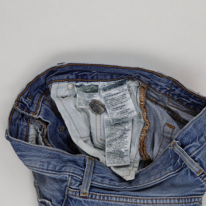 Levi's 501 CT High Rise Distressed Blue Denim Cut Off Shorts Womens W31 Cotton Vintage