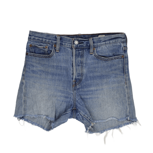 Levi's Vintage High-Waisted Distressed Denim Shorts Blue Size 26W Cotton