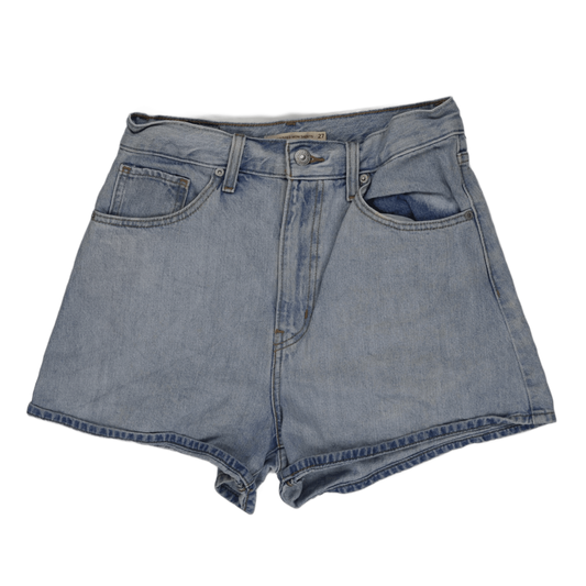 Levi's Women's High Waisted Denim Shorts Light Blue Size 27 100% Cotton Vintage