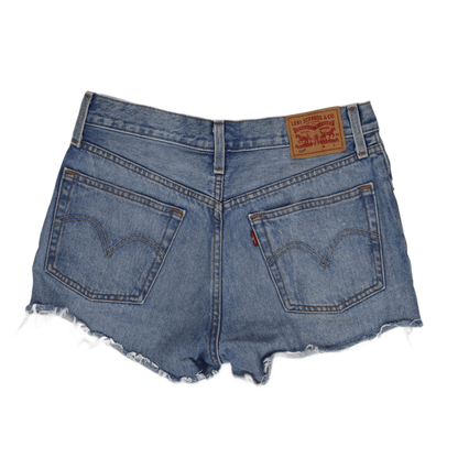 Levi's Vintage 501 High Waisted Distressed Denim Shorts Light Blue W31 Cotton