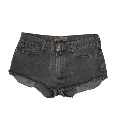 Levi's Vintage 559 Black Denim Cut Off Shorts W32 100% Cotton Womens