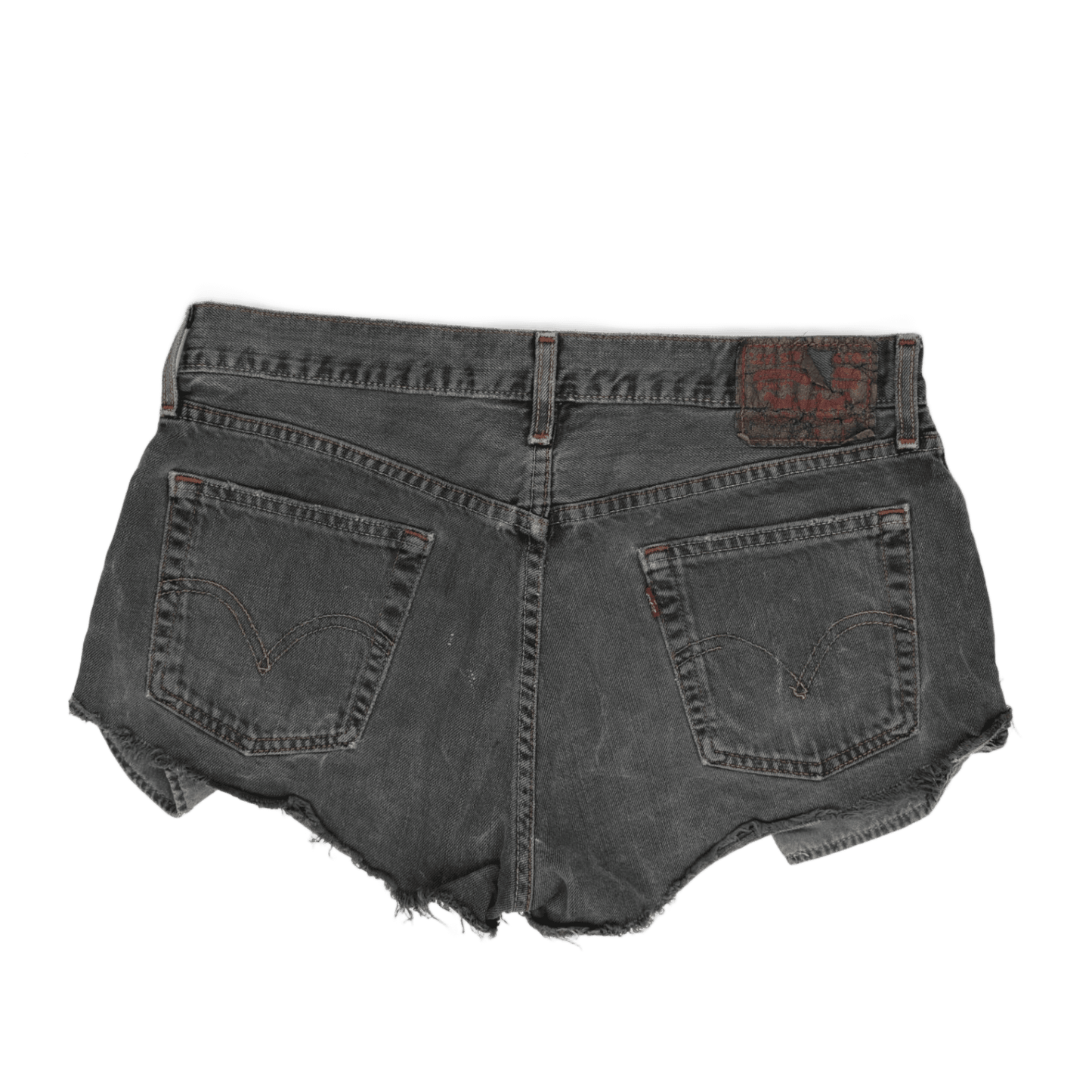 Levi's Vintage 559 Black Denim Cut Off Shorts W32 100% Cotton Womens