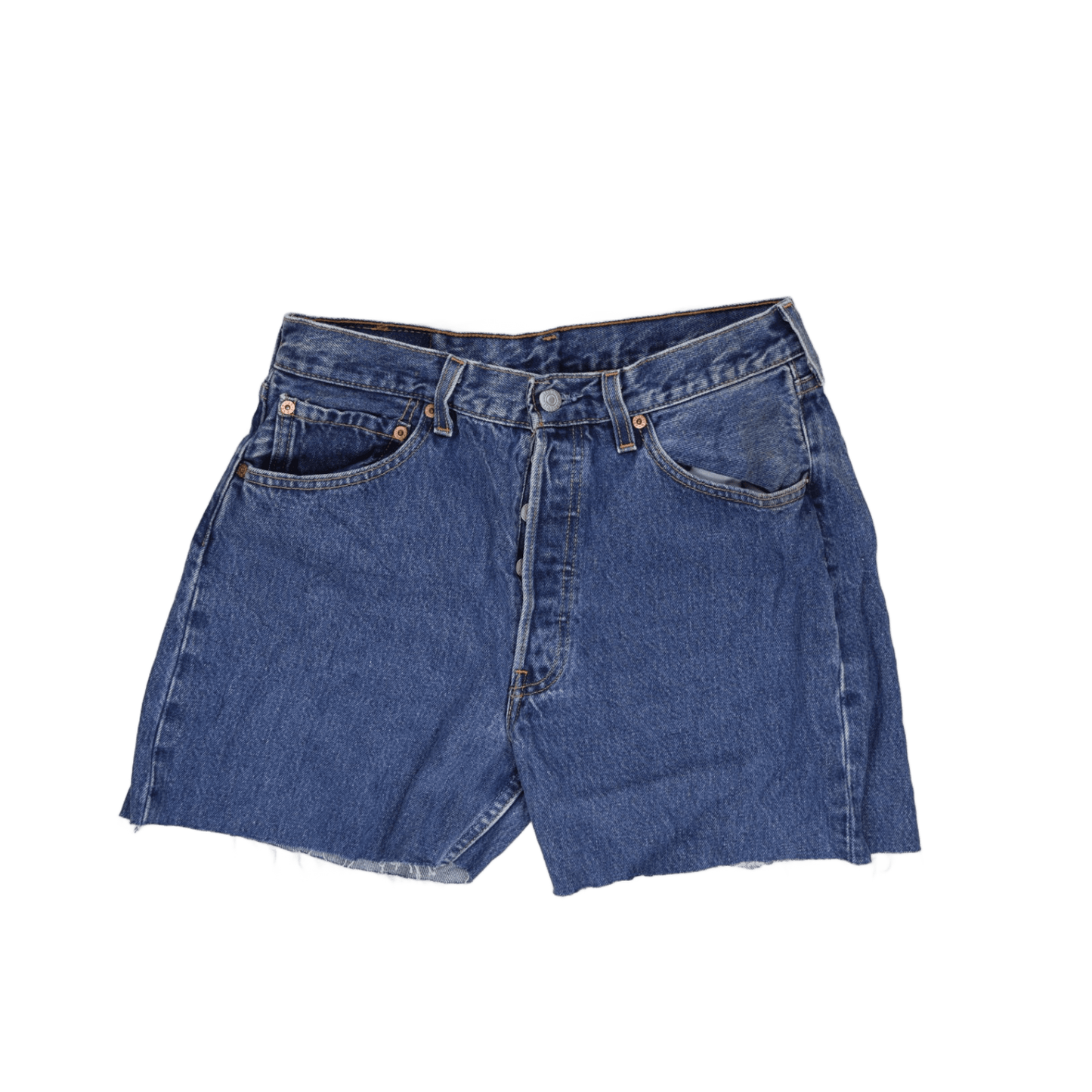 Levi's 501 Vintage Blue Denim Shorts W34 L18 100% Cotton