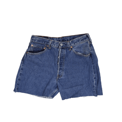 Levi's 501 Vintage Blue Denim Shorts W34 L18 100% Cotton