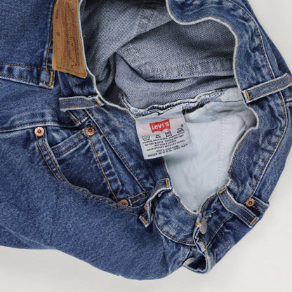 Levi's 501 Vintage Blue Denim Shorts W34 L18 100% Cotton
