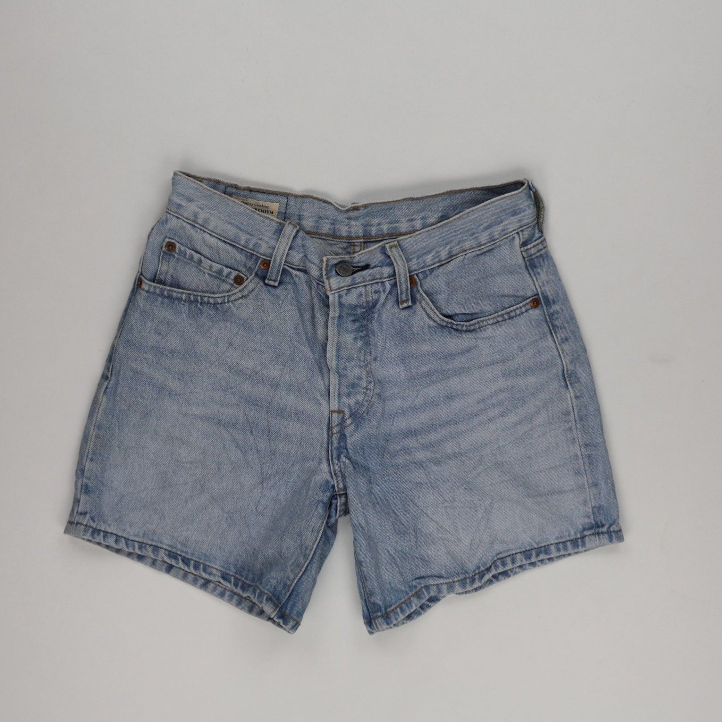 Levi's 501 Light Blue Vintage Denim Shorts 32 in 100% Cotton Classic Fit