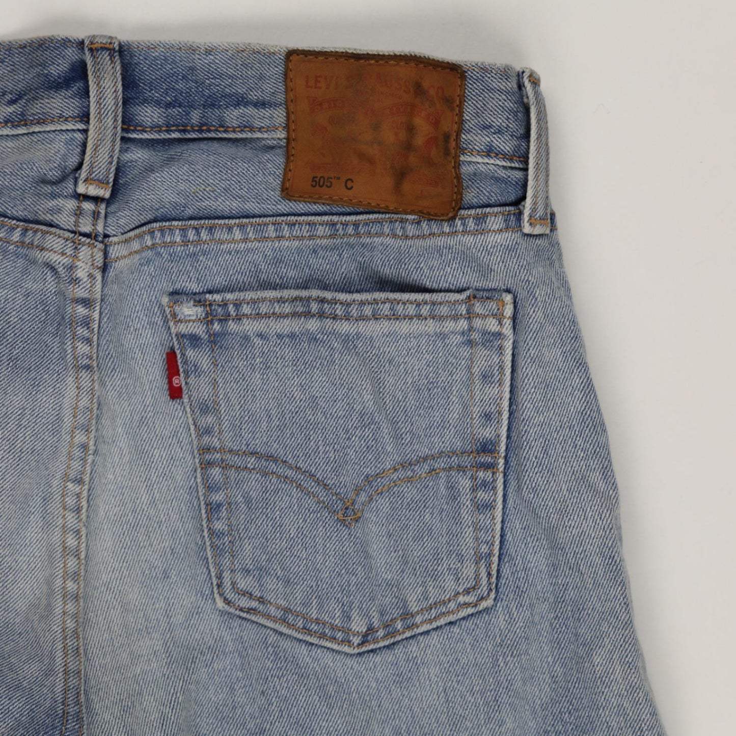 Levi's 505C Vintage Light Blue Denim Shorts W34 Cotton Casual