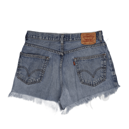 Levi's 550 Relaxed Fit Denim Shorts Light Blue W34 Cotton Vintage Women's