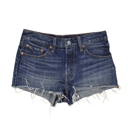 Levi's 501 High Rise Distressed Denim Shorts Blue 30W 100% Cotton Vintage