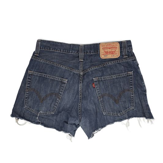 Levi's 569 Loose Straight Denim Shorts Blue W29 L32 Cotton Vintage