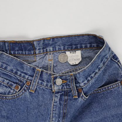 Levi's Vintage High Waisted Denim Shorts Blue W26 7 Inseam Cotton