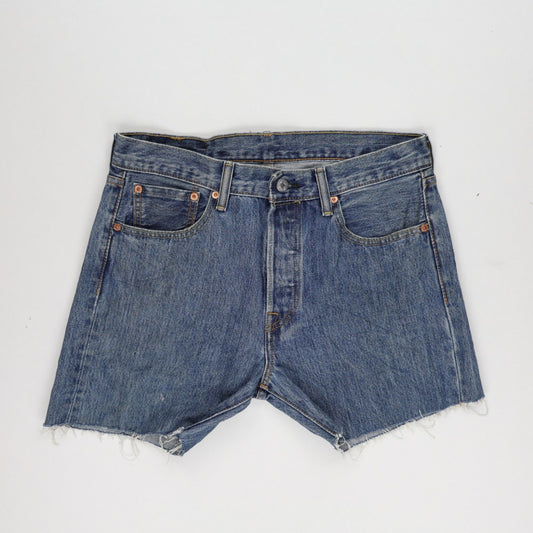 Levi's 501 Vintage Denim Cut Off Shorts Blue W30 L32 100 Cotton