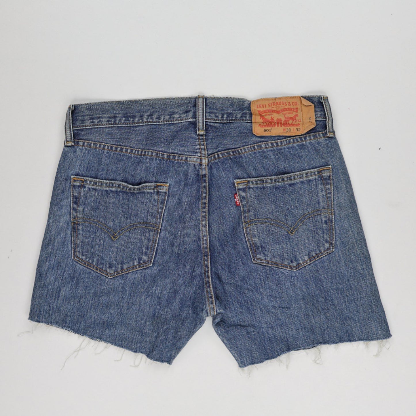 Levi's 501 Vintage Denim Cut Off Shorts Blue W30 L32 100 Cotton