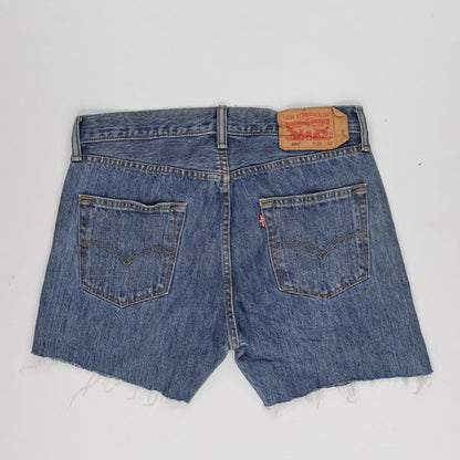 Levi's 501 Vintage Denim Cut Off Shorts Blue W30 L32 100 Cotton