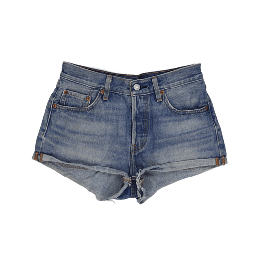 Levi's 501 High Waist Vintage Denim Shorts Light Blue W30 L27 100% Cotton