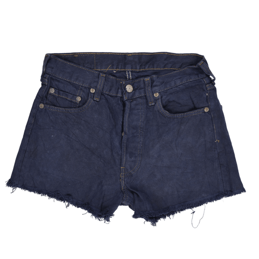 Levi's Women's Vintage Navy Blue Denim Cut-Off Shorts Size 28 Cotton