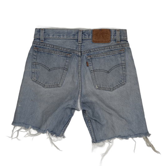 Levi's Vintage Cut-Off Denim Shorts Light Blue Size 32 Men's 9 Inch Inseam Distressed Casual