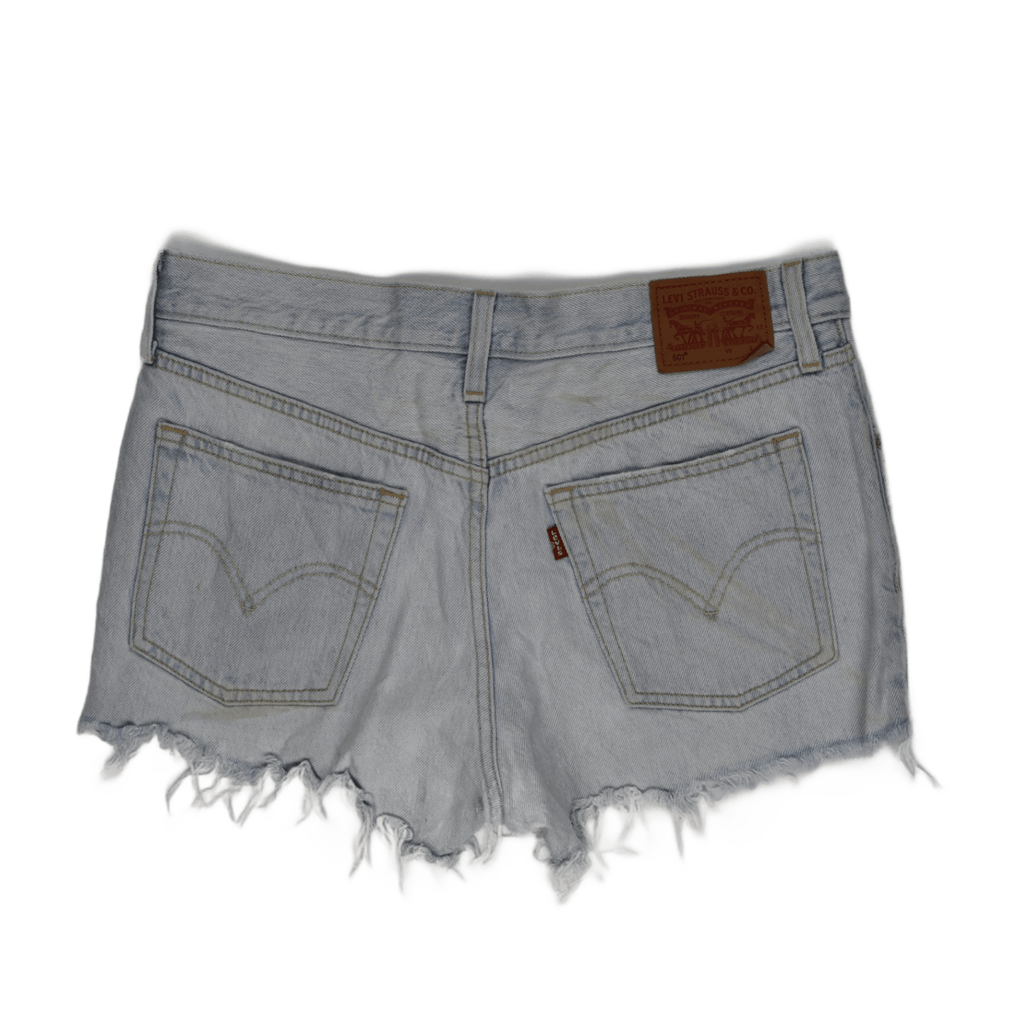 Levi’s 501 Light Blue Vintage Denim Cut-Off Shorts Women W27 Cotton