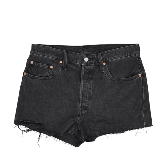 Levi's 501 Women's Black Denim Cut-Off Shorts W31 100 Cotton Vintage