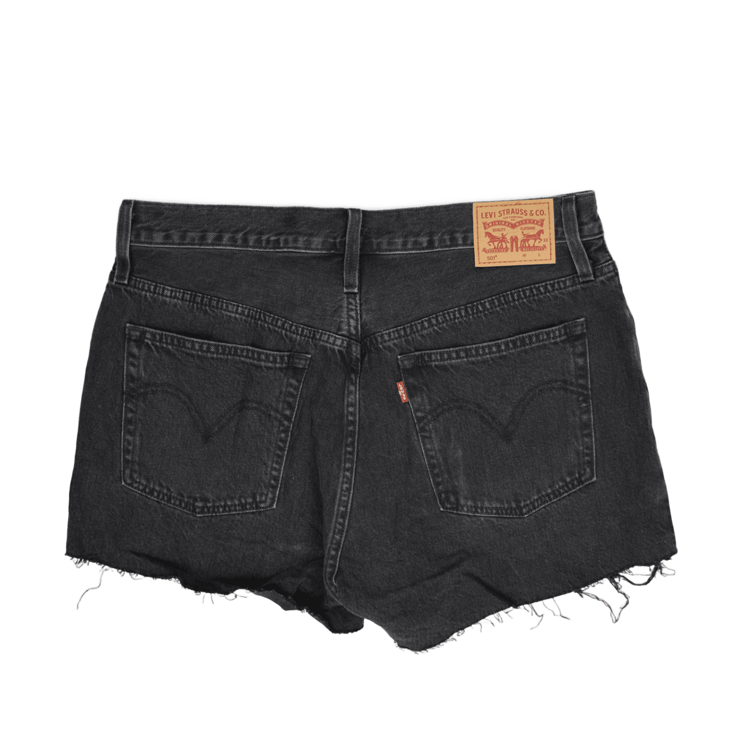 Levi's 501 Women's Black Denim Cut-Off Shorts W31 100 Cotton Vintage