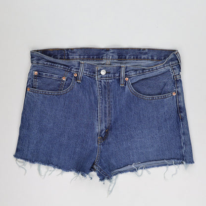 Levi's 516 Vintage High Waist Denim Shorts Blue W38 Cotton