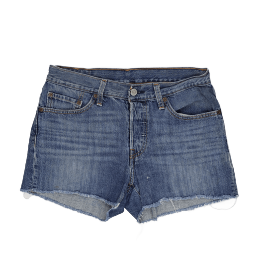 Levi's Vintage Blue Denim High Waist Women's Cut Off Shorts W30 100% Cotton Distressed