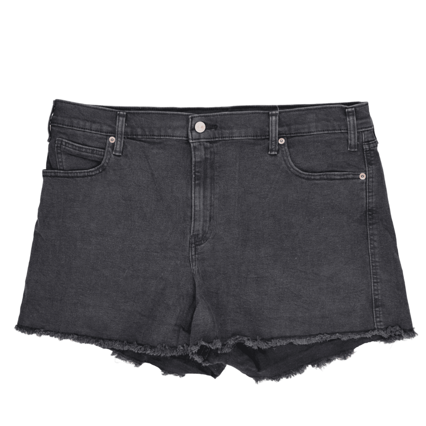 Levi Strauss Women's Black Cut-Off Denim Shorts Size 10 100% Cotton 6 Inch Inseam
