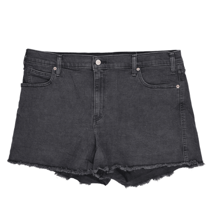 Levi Strauss Women's Black Cut-Off Denim Shorts Size 10 100% Cotton 6 Inch Inseam