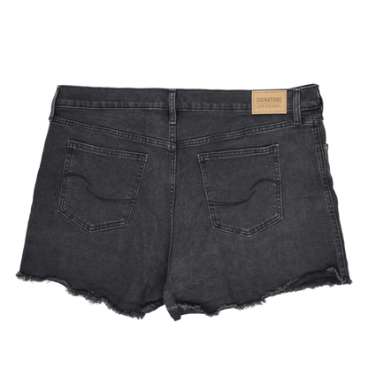Levi Strauss Women's Black Cut-Off Denim Shorts Size 10 100% Cotton 6 Inch Inseam