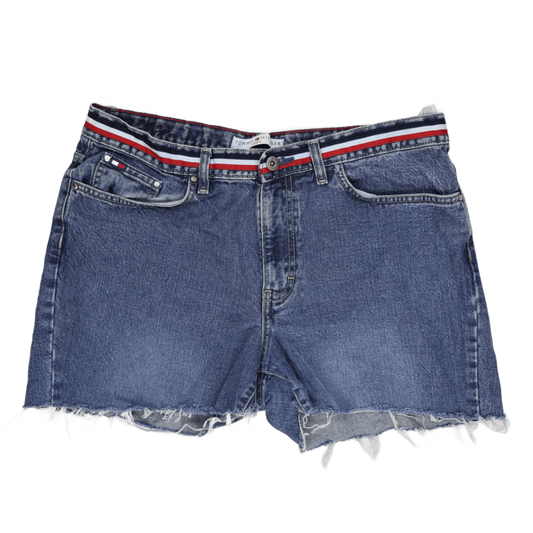 Tommy Hilfiger Vintage Denim Shorts Blue Size 10 Cotton 7 Inch Inseam