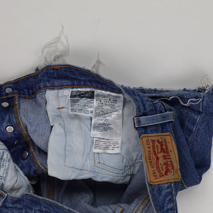 Levi's Vintage Blue High Waisted Denim Shorts W30 100 Percent Cotton