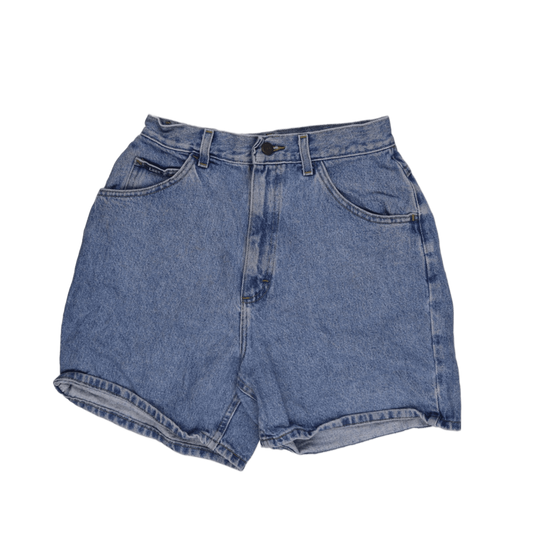 Lee Vintage High Waisted Blue Denim Shorts Size 32 100 Percent Cotton