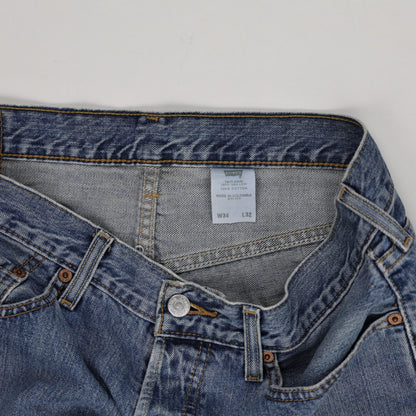 Levi's 501 Vintage Cut Off Denim Shorts Women's Blue W34 100% Cotton