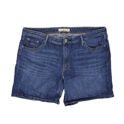 Levi's Women's Blue Denim Jean Shorts Size 14 83% Cotton 17% Recycled Cotton