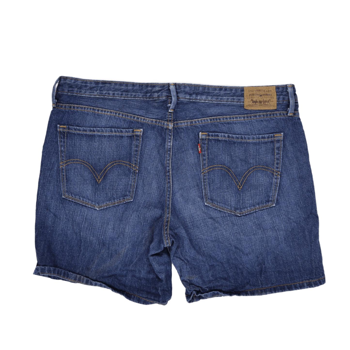 Levi's Women's Blue Denim Jean Shorts Size 14 83% Cotton 17% Recycled Cotton