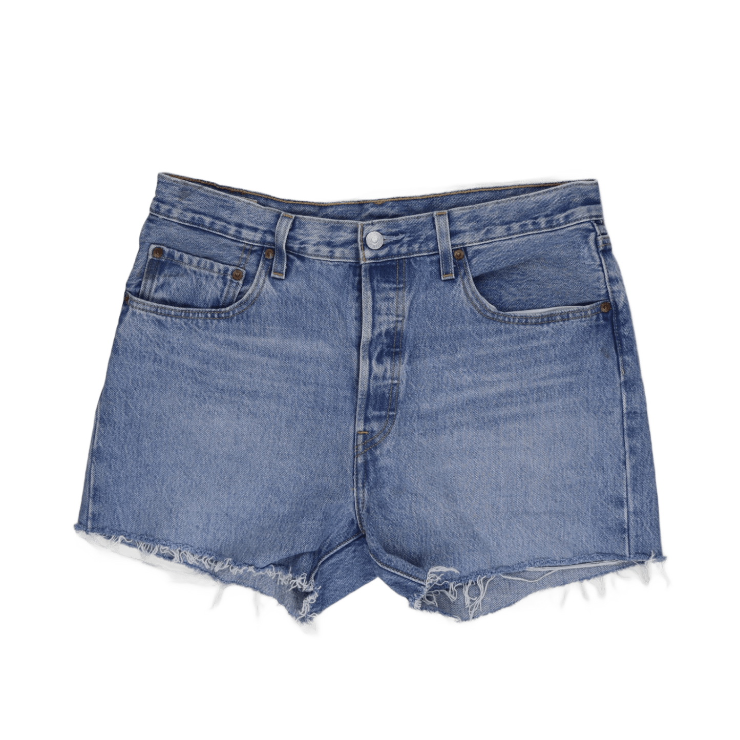 Levi's Vintage Blue High Waisted Denim Shorts W31 31in Cotton