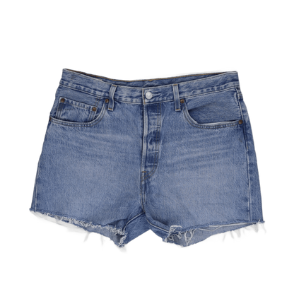 Levi's Vintage Blue High Waisted Denim Shorts W31 31in Cotton