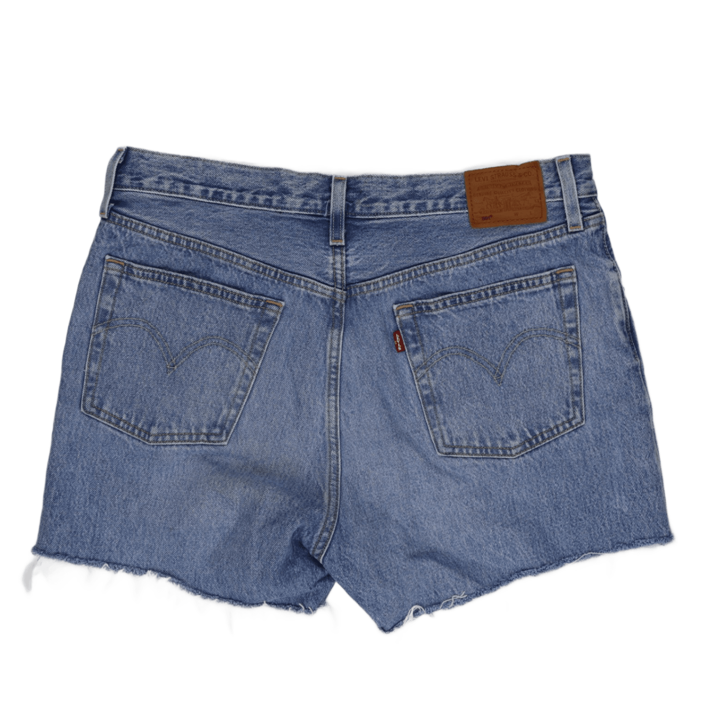 Levi's Vintage Blue High Waisted Denim Shorts W31 31in Cotton