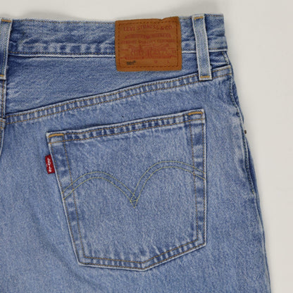 Levi's Vintage Blue High Waisted Denim Shorts W31 31in Cotton
