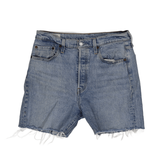 Levi's 501 High-Waisted Vintage Blue Denim Cut-Off Shorts Size S 13 Inseam Cotton