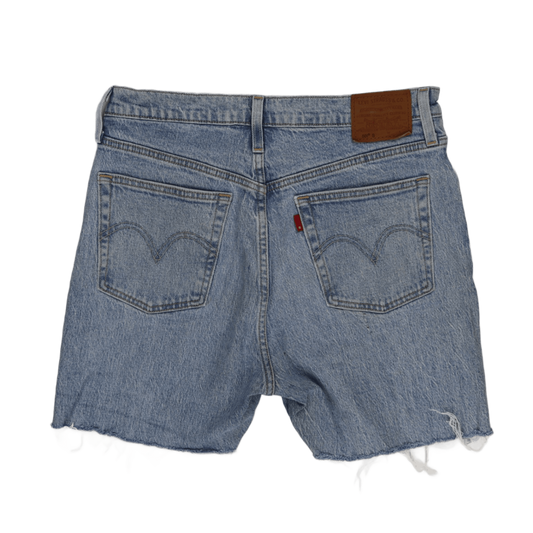 Levi's 501 High-Waisted Vintage Blue Denim Cut-Off Shorts Size S 13 Inseam Cotton