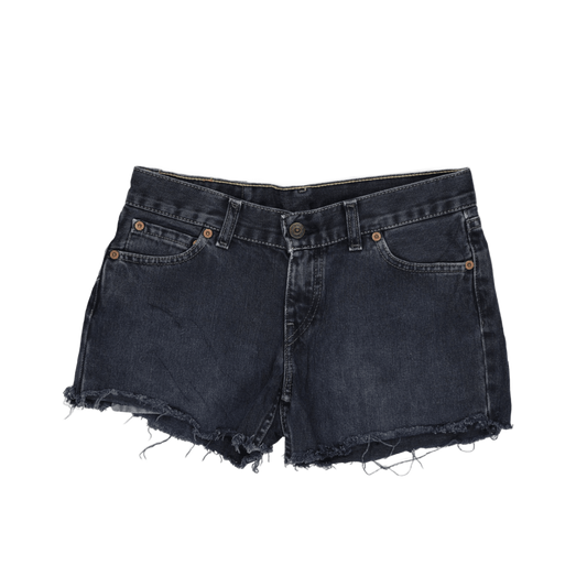 Levi's Black Cut-Off Denim Shorts Women's Size 26W Vintage Cotton