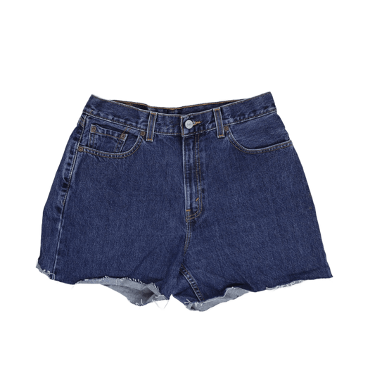 Levi's 560 High Waist Slouch Fit Vintage Denim Shorts Blue Size 10 Cotton