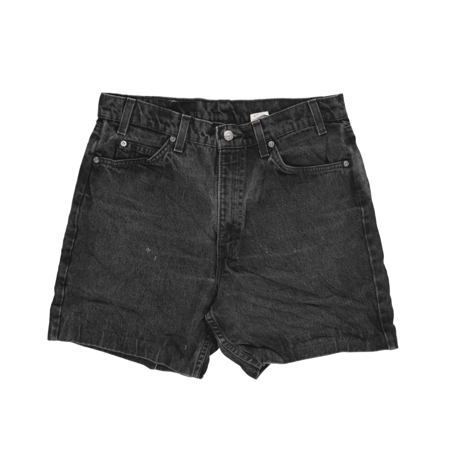 Levi's 550 Vintage Black Denim Shorts W34 Cotton Relaxed Fit