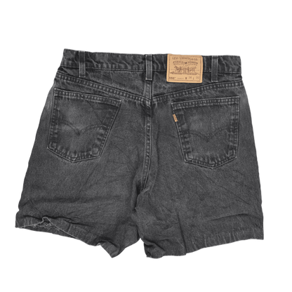 Levi's 550 Vintage Black Denim Shorts W34 Cotton Relaxed Fit