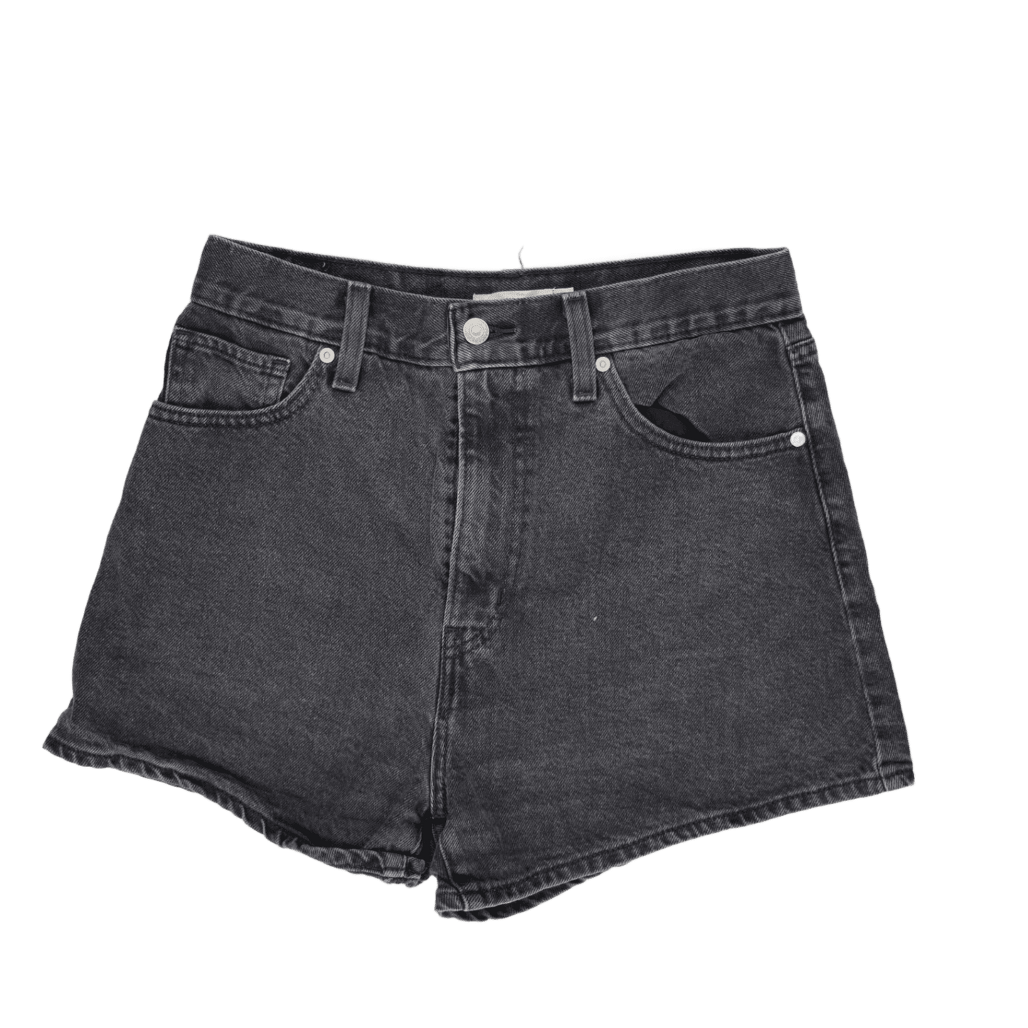 Levi's Womens Vintage High Waist Black Denim Shorts W29 100% Cotton
