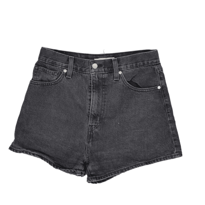 Levi's Womens Vintage High Waist Black Denim Shorts W29 100% Cotton